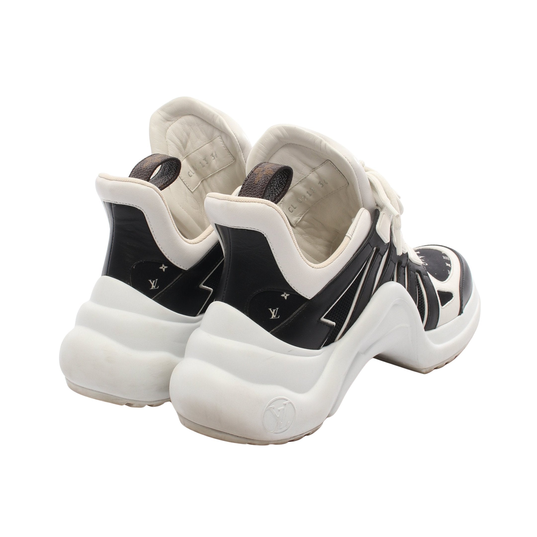 LVアークライトライン モノグラム スニーカー ファブリック レザー