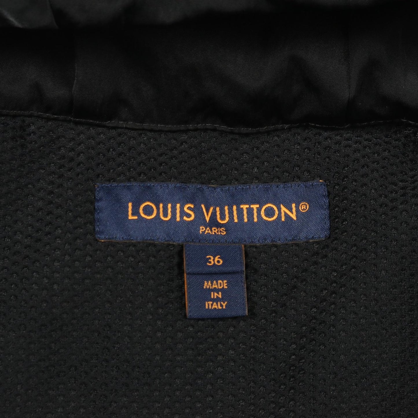 モノグラム テディ ペプラム ジレ ベスト ナイロン ウール ホワイト ブラック フード付き 切替 ルイヴィトン アウター LOUIS VUITTON