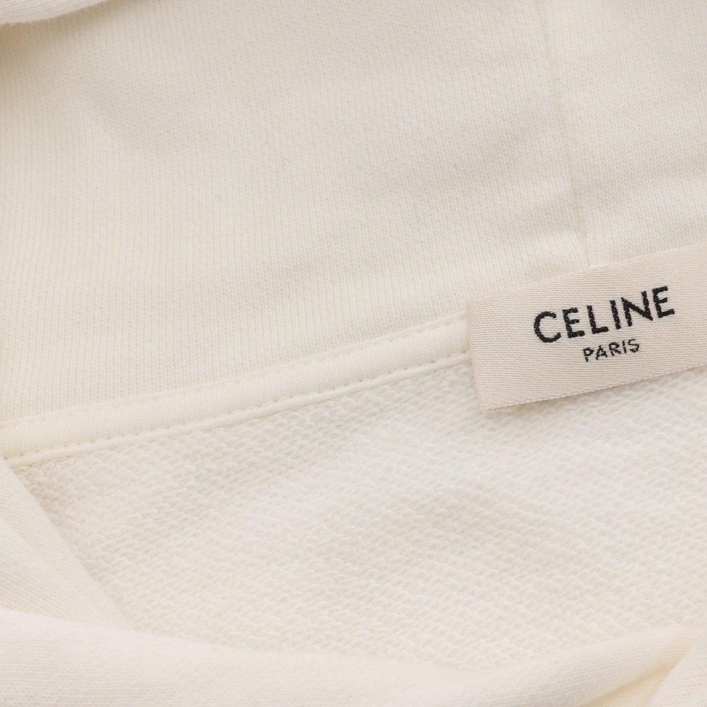 プルオーバーパーカー ロゴ グラデーション コットン ホワイト セリーヌ トップス CELINE