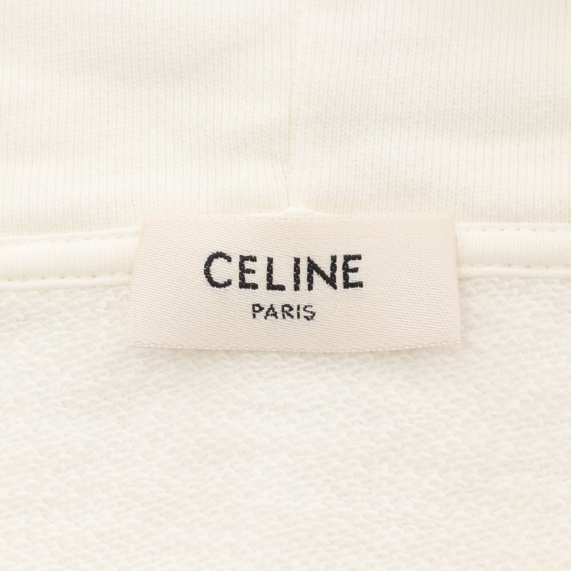プルオーバーパーカー ロゴ グラデーション コットン ホワイト セリーヌ トップス CELINE