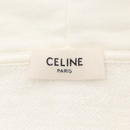 プルオーバーパーカー ロゴ グラデーション コットン ホワイト セリーヌ トップス CELINE
