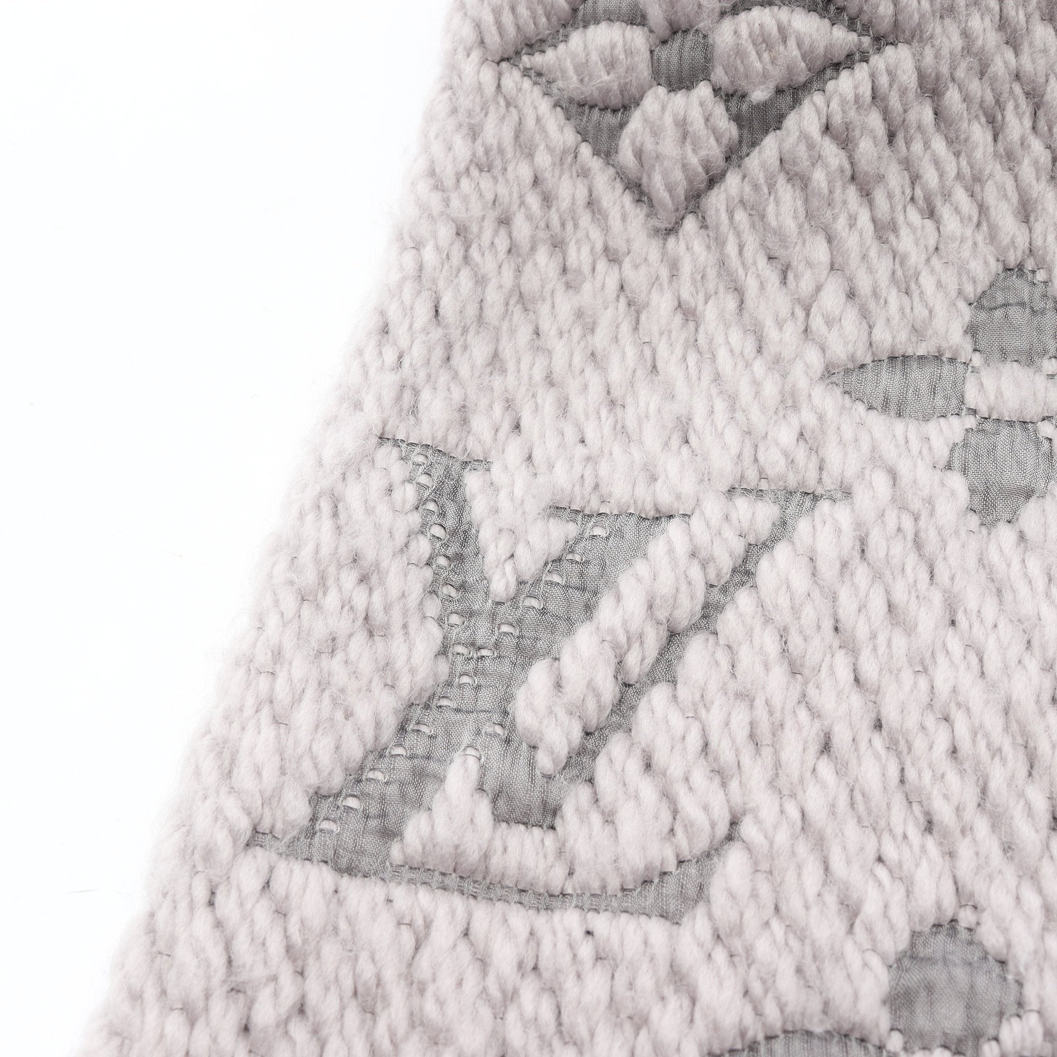 エシャルプ ロゴマニア グリペルル マフラー ウール シルク ライト