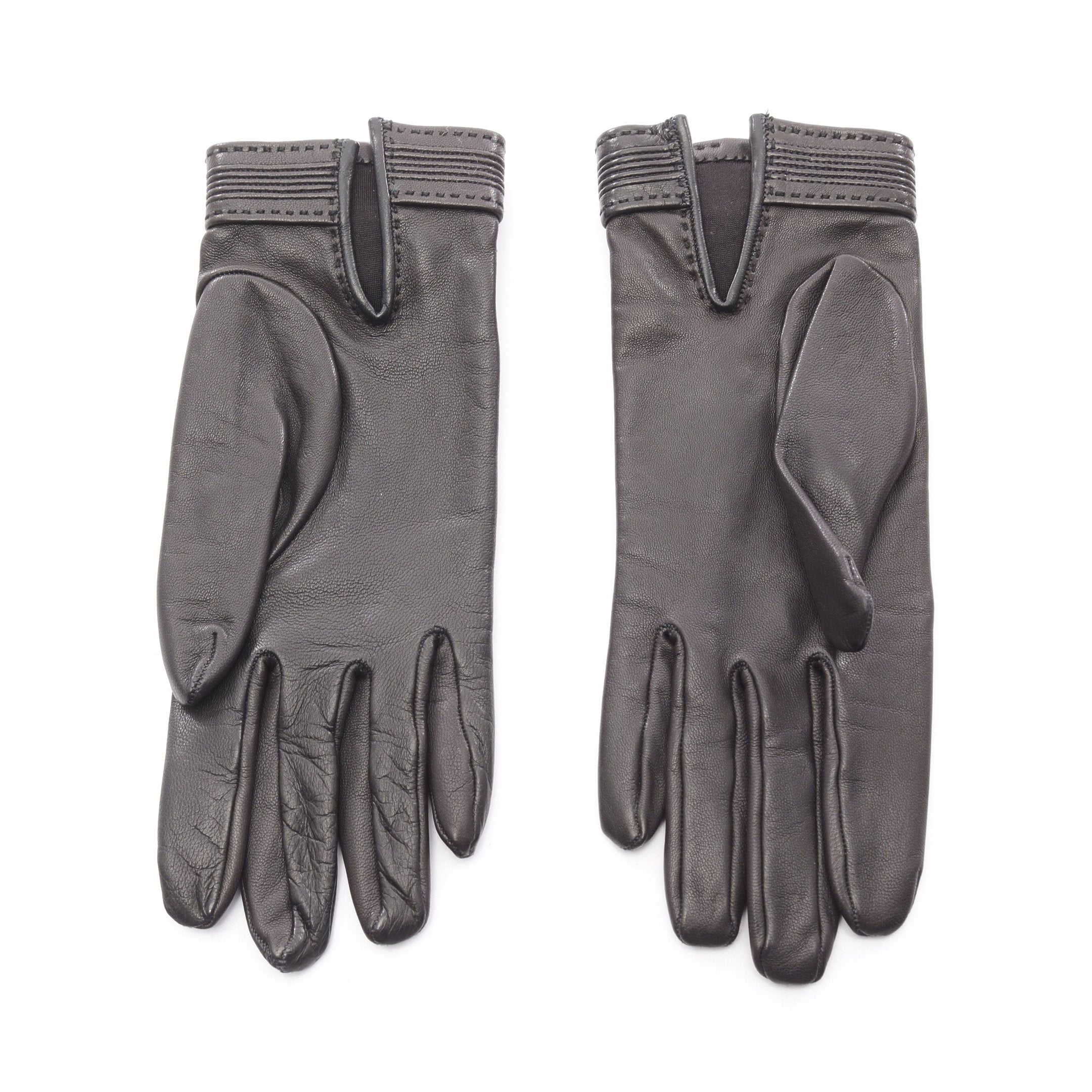 ケリー 手袋 グローブ レザー ブラック ゴールド金具 エルメス – RECLO