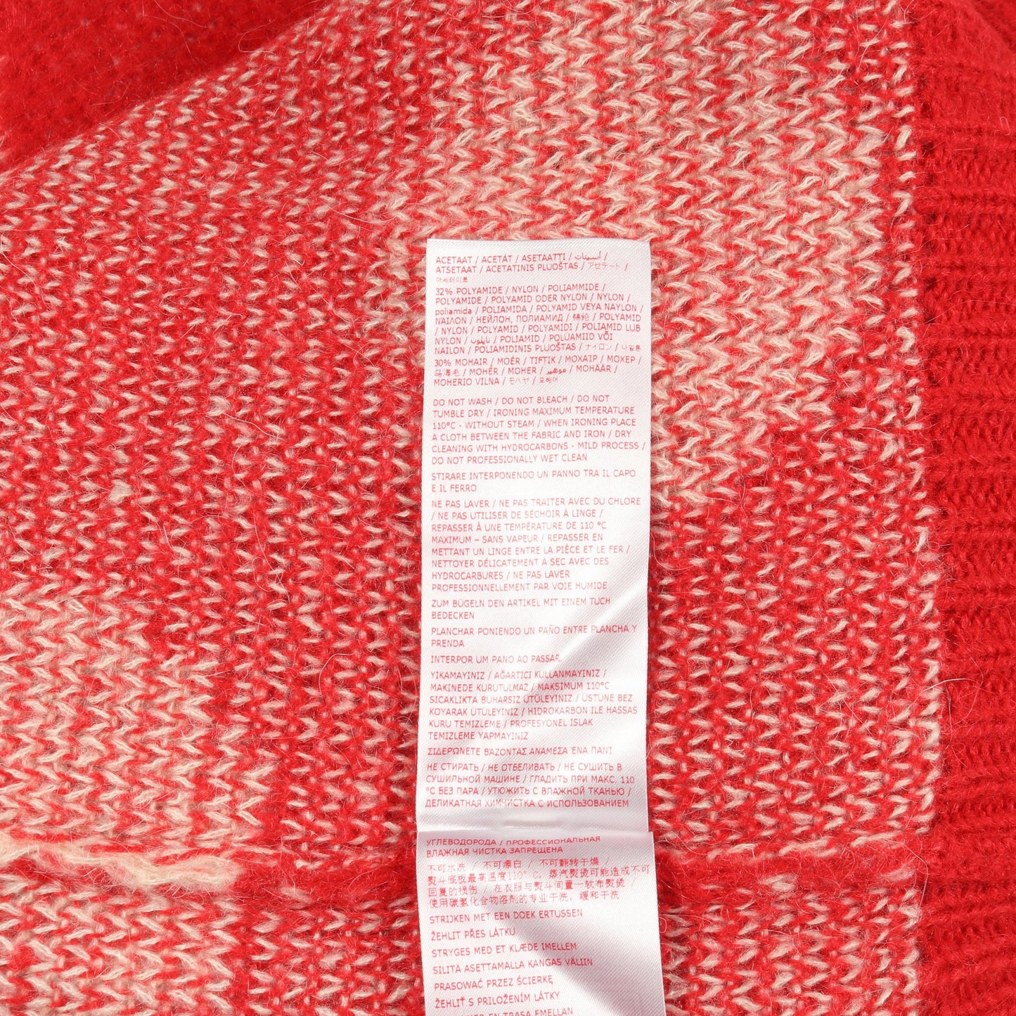 Fuzzy Wuzzy ニット クルーネック ドット ナイロン モヘヤ レッド マルニ トップス MARNI