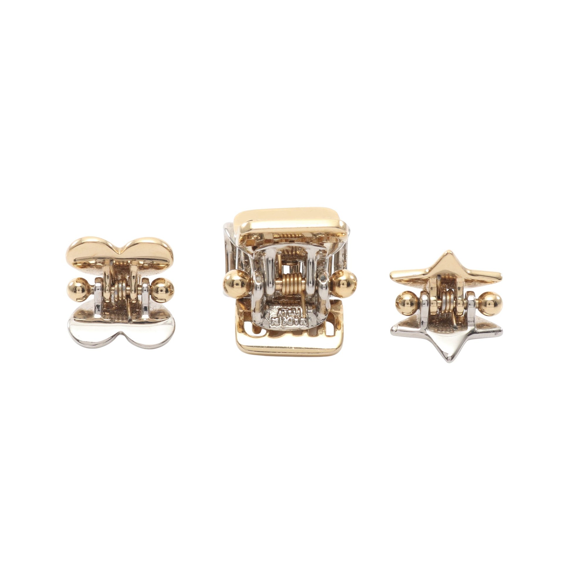 3個セット ヘアクリップ ロゴ ハート 星 スター GP ゴールド ミュウミュウ アクセサリー miu miu