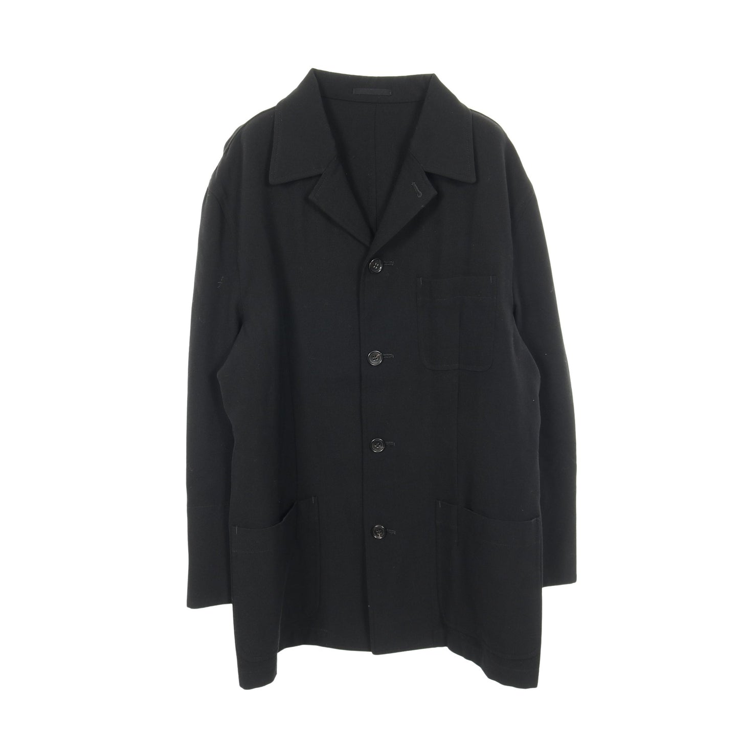 シャツジャケット カバーオール ウール ブラック コムデギャルソンオム アウター COMME des GARCONS HOMME