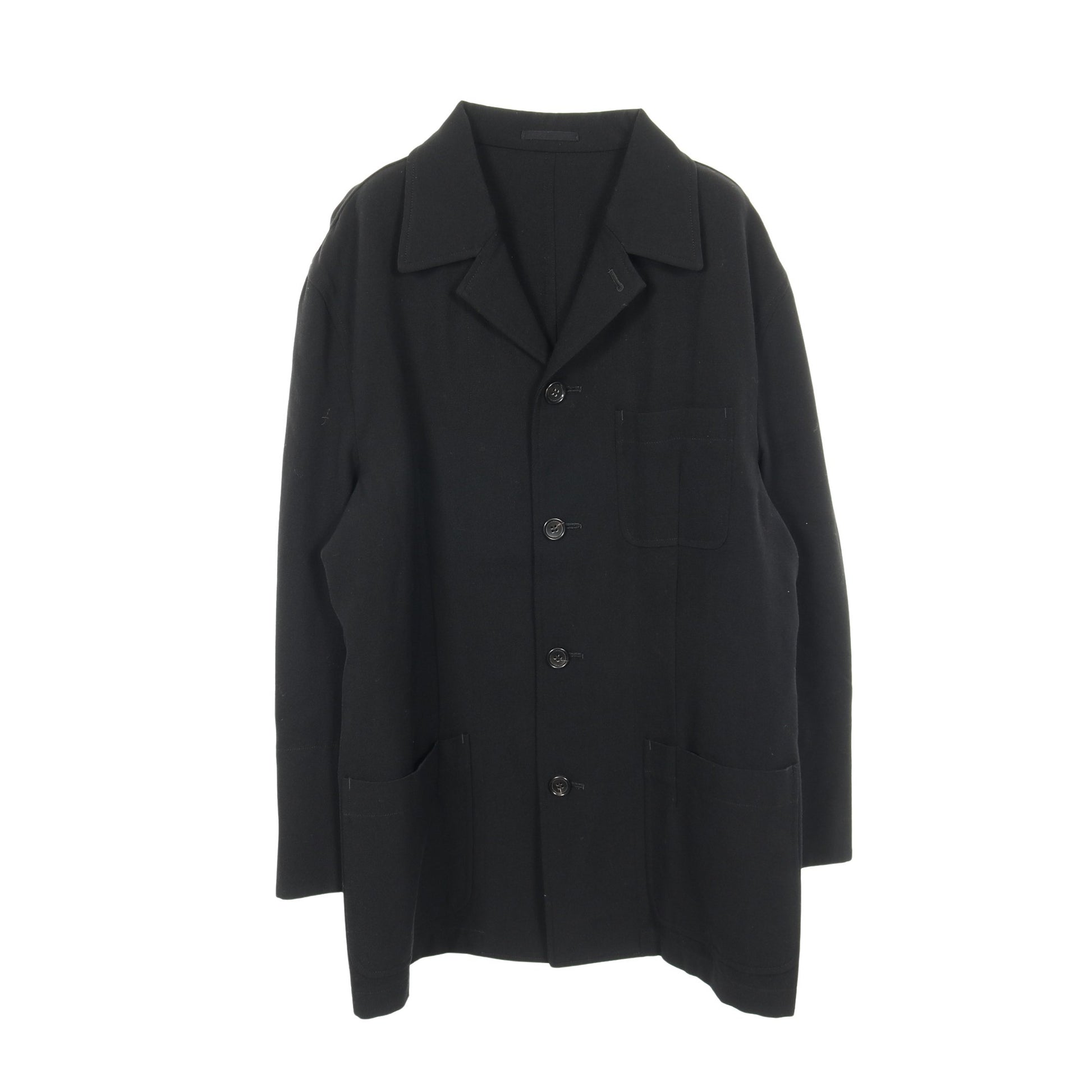 シャツジャケット カバーオール ウール ブラック コムデギャルソンオム アウター COMME des GARCONS HOMME
