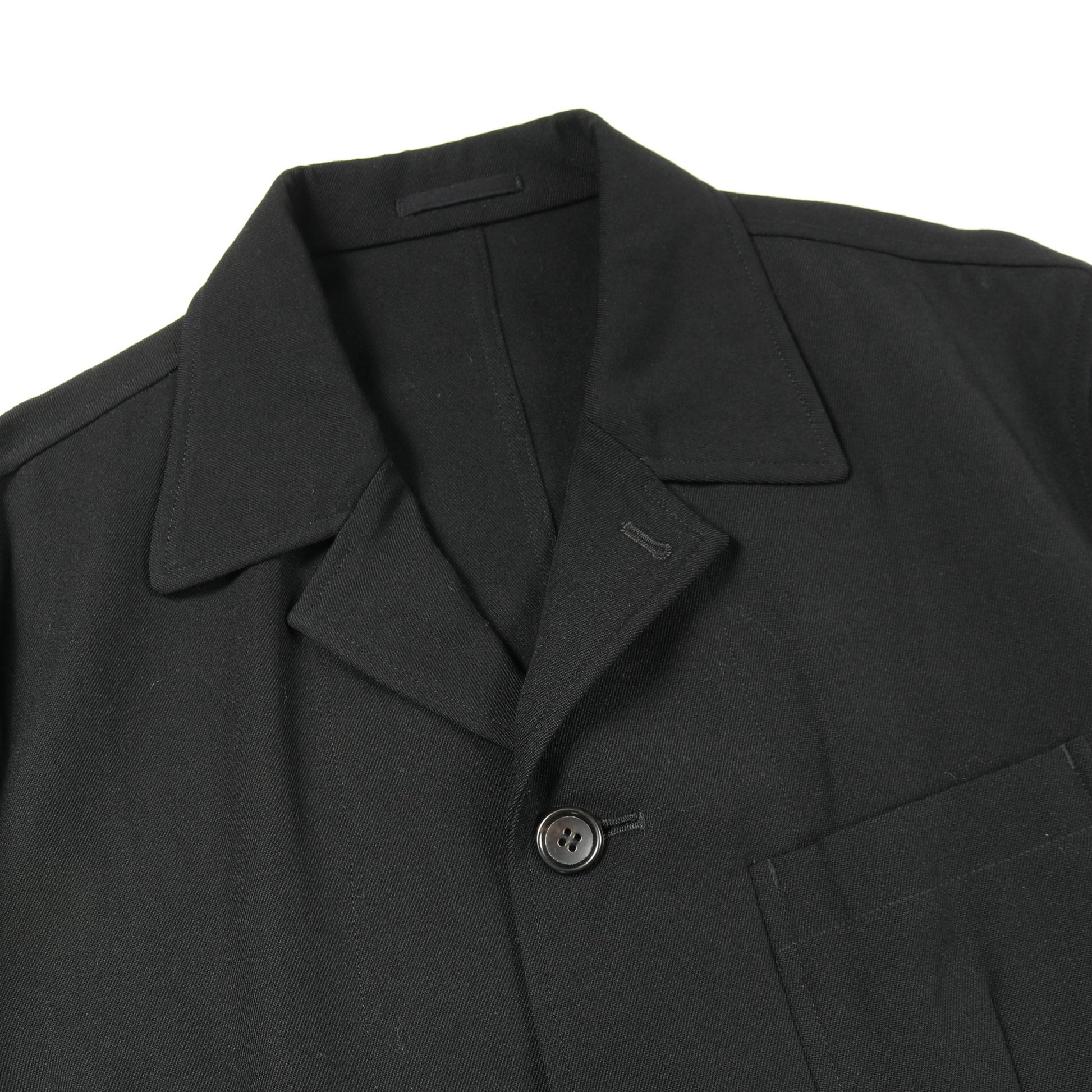 シャツジャケット カバーオール ウール ブラック コムデギャルソンオム アウター COMME des GARCONS HOMME