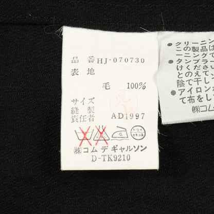 シャツジャケット カバーオール ウール ブラック コムデギャルソンオム アウター COMME des GARCONS HOMME