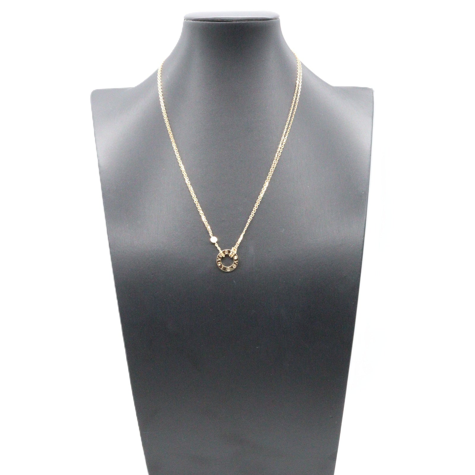 ラヴサークル 2PD ネックレス ネックレス K18YG ダイヤモンド イエローゴールド クリア カルティエ アクセサリー Cartier