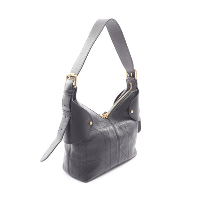 Dior Voyage スモール ショルダーバッグ レザー ブラック クリスチャンディオール バッグ Christian Dior