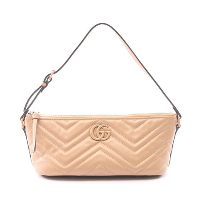 GGマーモント ハンドバッグ レザー ベージュ グッチ バッグ GUCCI