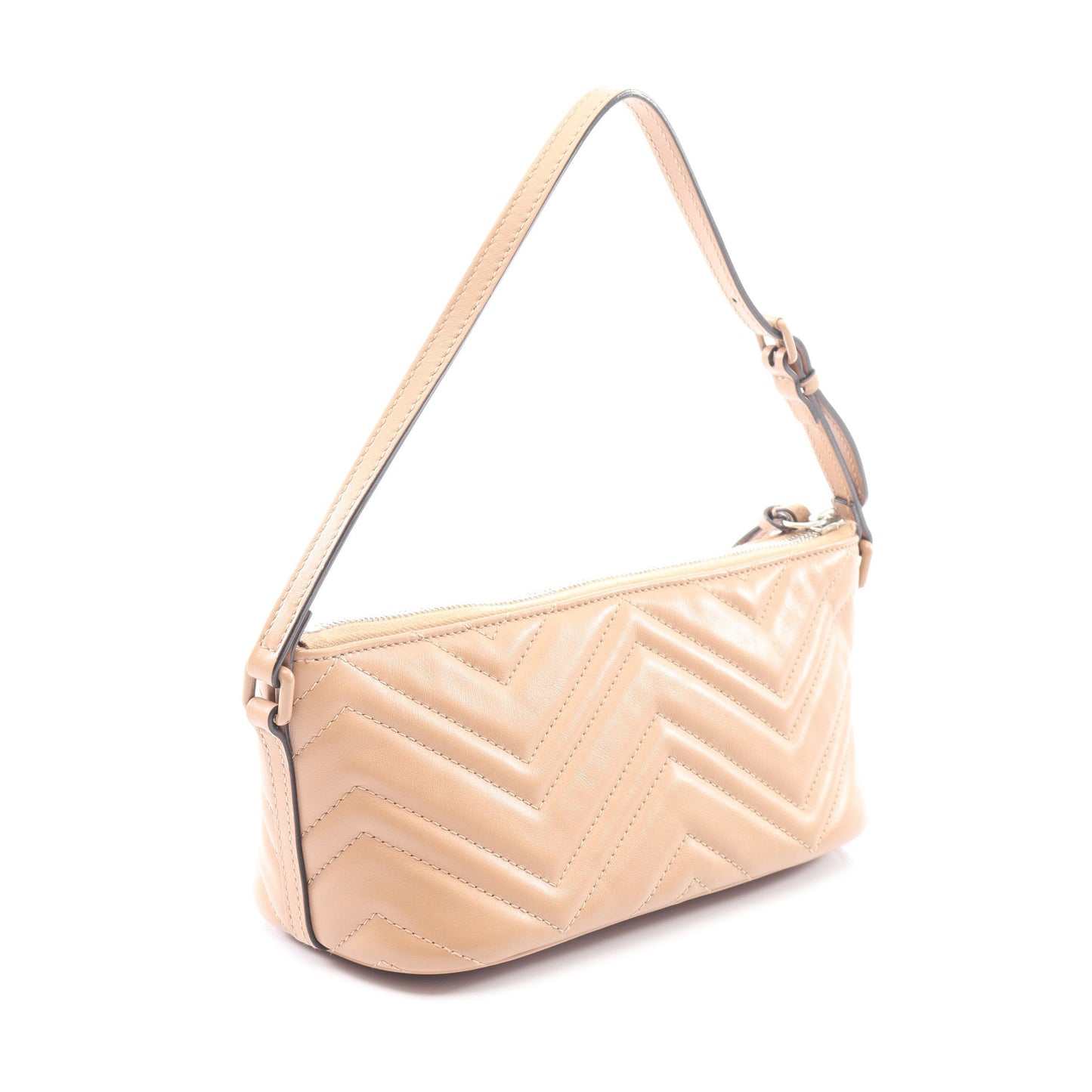 GGマーモント ハンドバッグ レザー ベージュ グッチ バッグ GUCCI