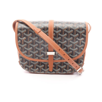 ベルヴェデーレPM ショルダーバッグ コーティングキャンバス レザー ブラウン マルチカラー ゴヤール バッグ GOYARD