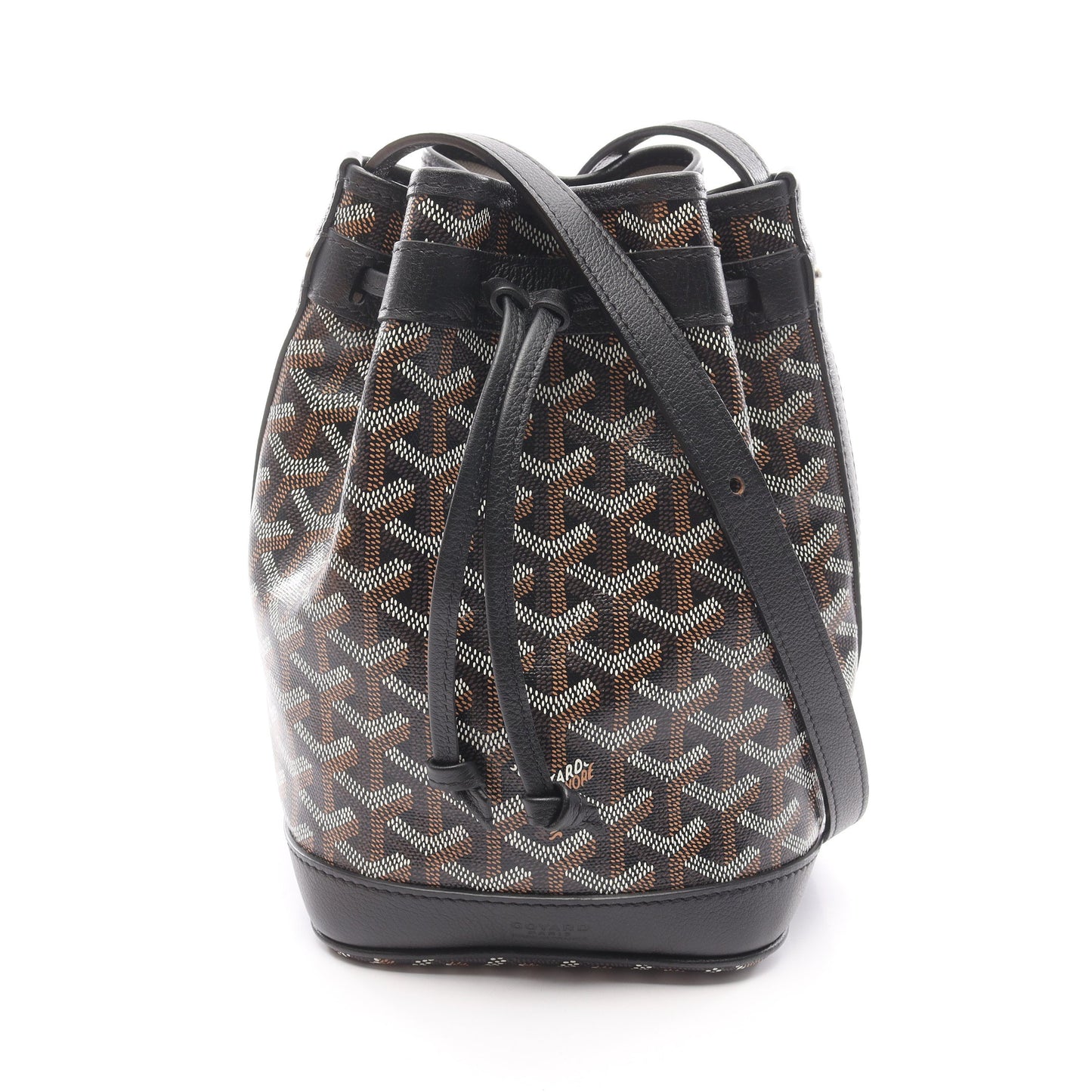 プティ フロ ショルダーバッグ コーティングキャンバス レザー ブラック マルチカラー ゴヤール バッグ GOYARD