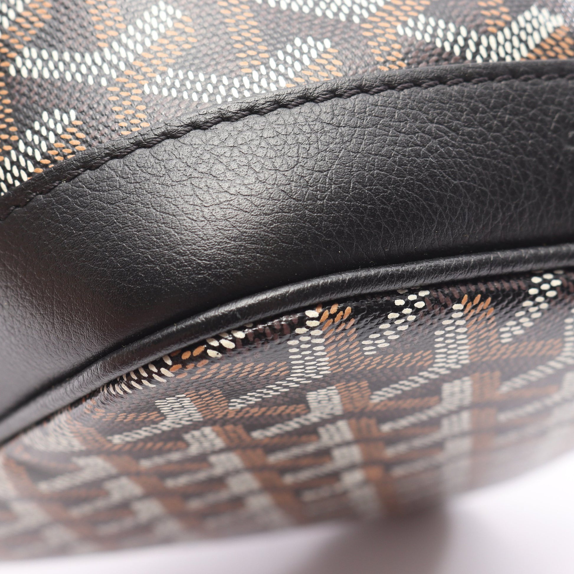 プティ フロ ショルダーバッグ コーティングキャンバス レザー ブラック マルチカラー ゴヤール バッグ GOYARD