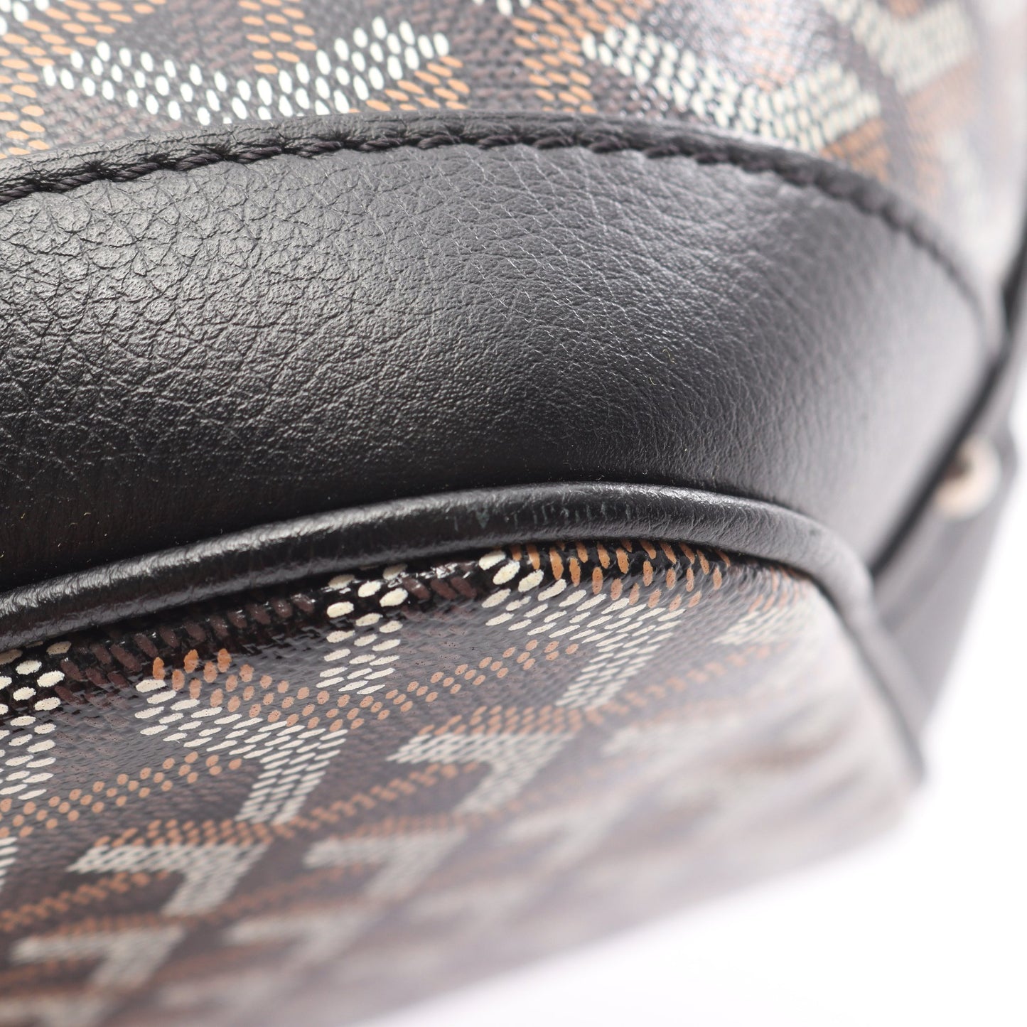 プティ フロ ショルダーバッグ コーティングキャンバス レザー ブラック マルチカラー ゴヤール バッグ GOYARD