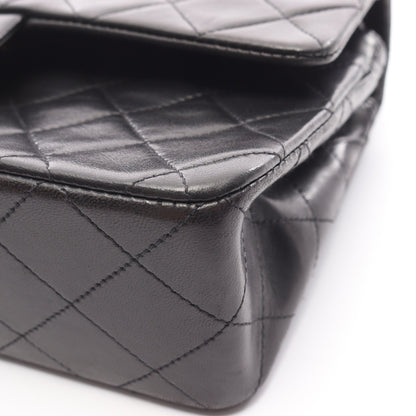 マトラッセ Wフラップ Wチェーンショルダーバッグ ラムスキン ブラック ゴールド金具 シャネル バッグ CHANEL