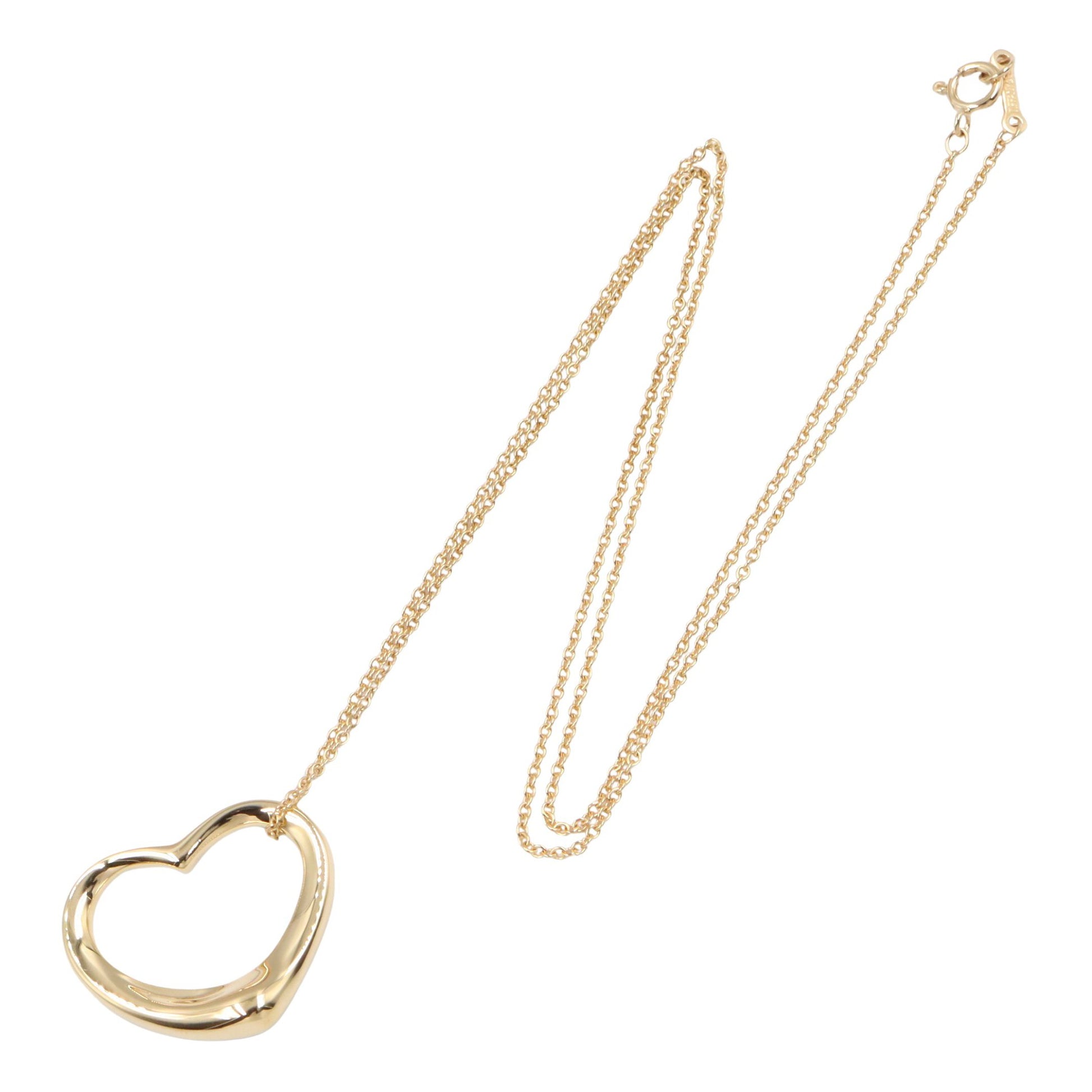 オープンハートネックレス MD ネックレス K18YG イエローゴールド ティファニー アクセサリー TIFFANY & Co.