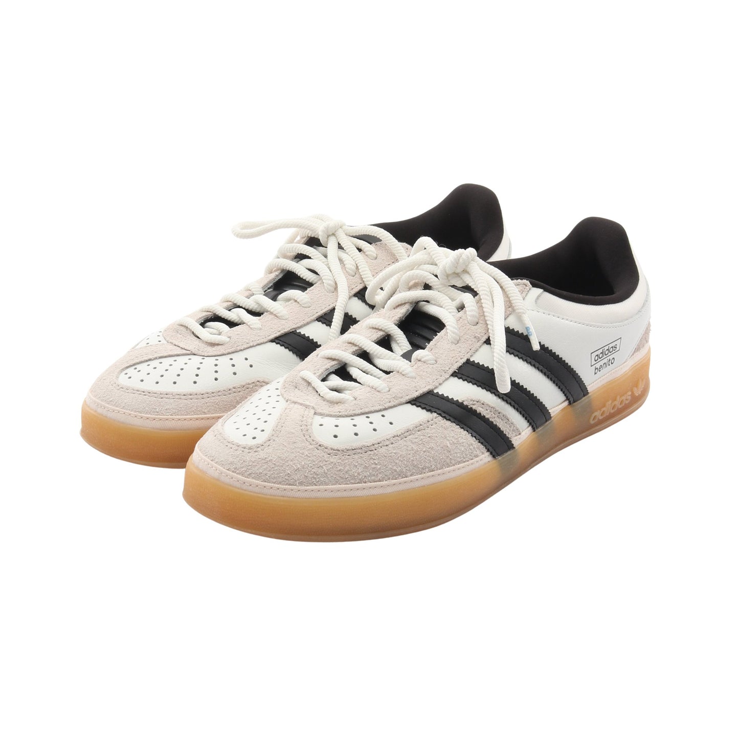 adidas × Bad Bunny Gazelle Indoor スニーカー レザー ファブリック ホワイト ブラック アディダス シューズ adidas