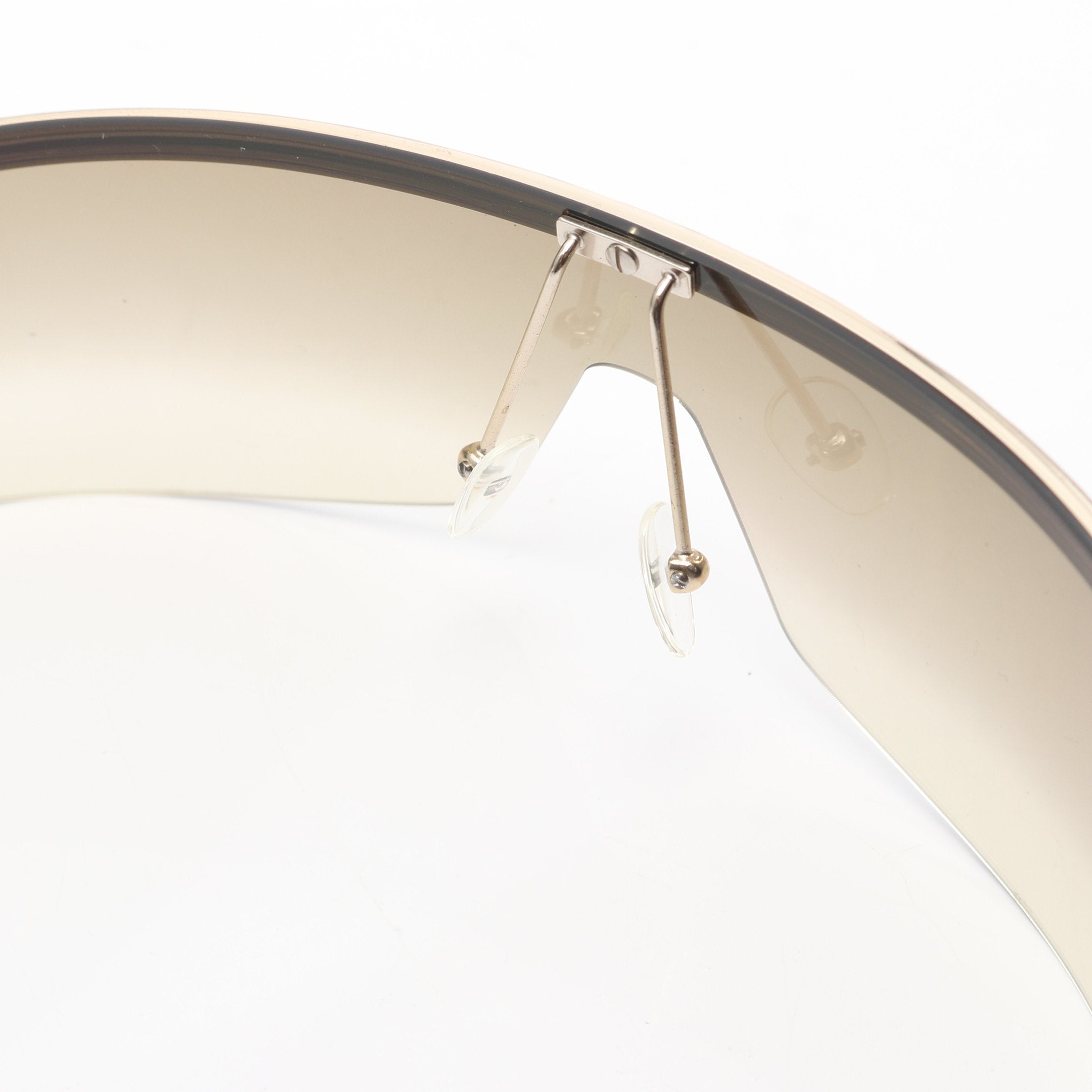 リムレス サングラス GP ゴールド グラデーションレンズ クリスチャン