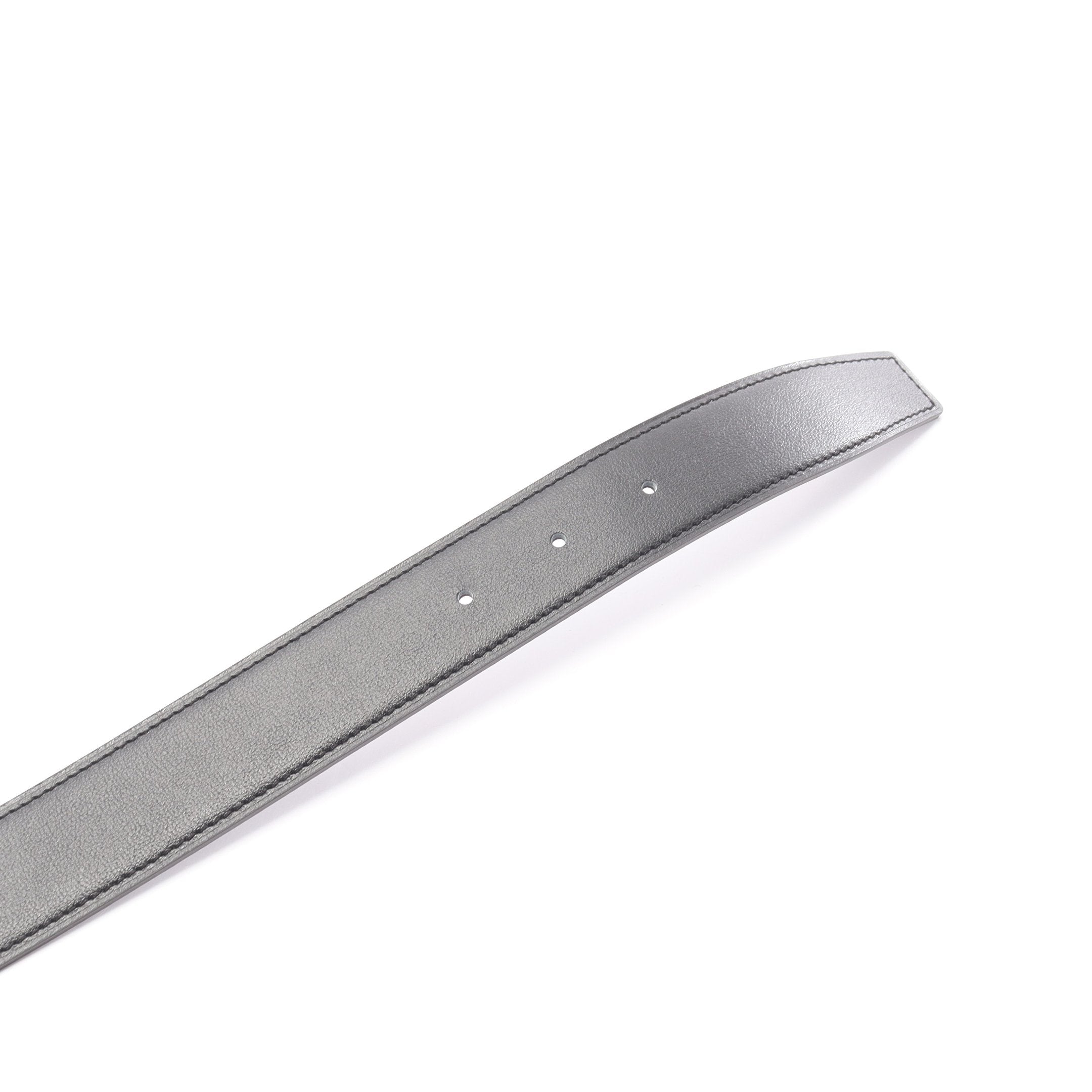 コンスタンス Hベルト ベルト ボックスカーフ トゴ ブラック ダーク