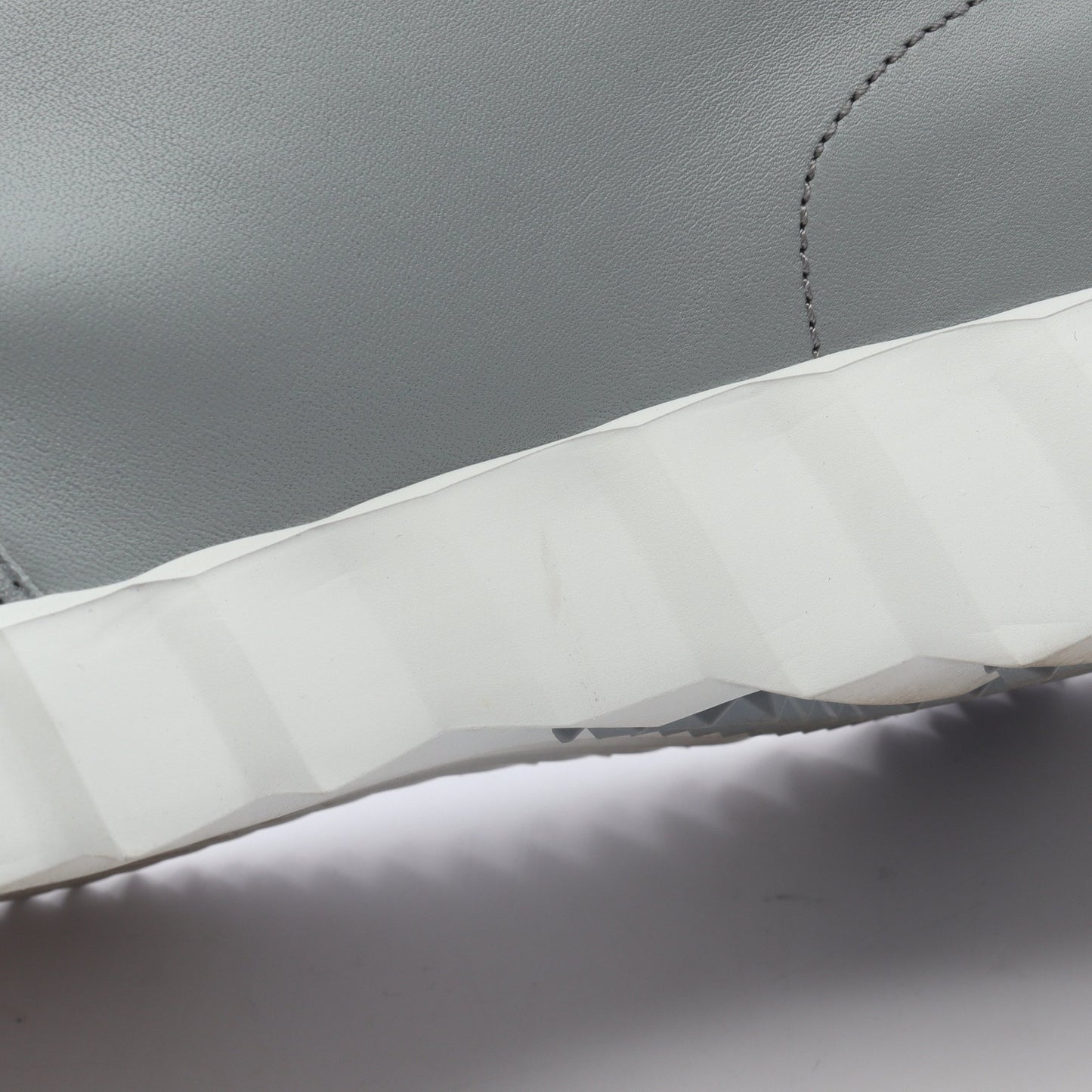 バウンシング スニーカー レザー スエード ブルーグレー エルメス シューズ HERMES