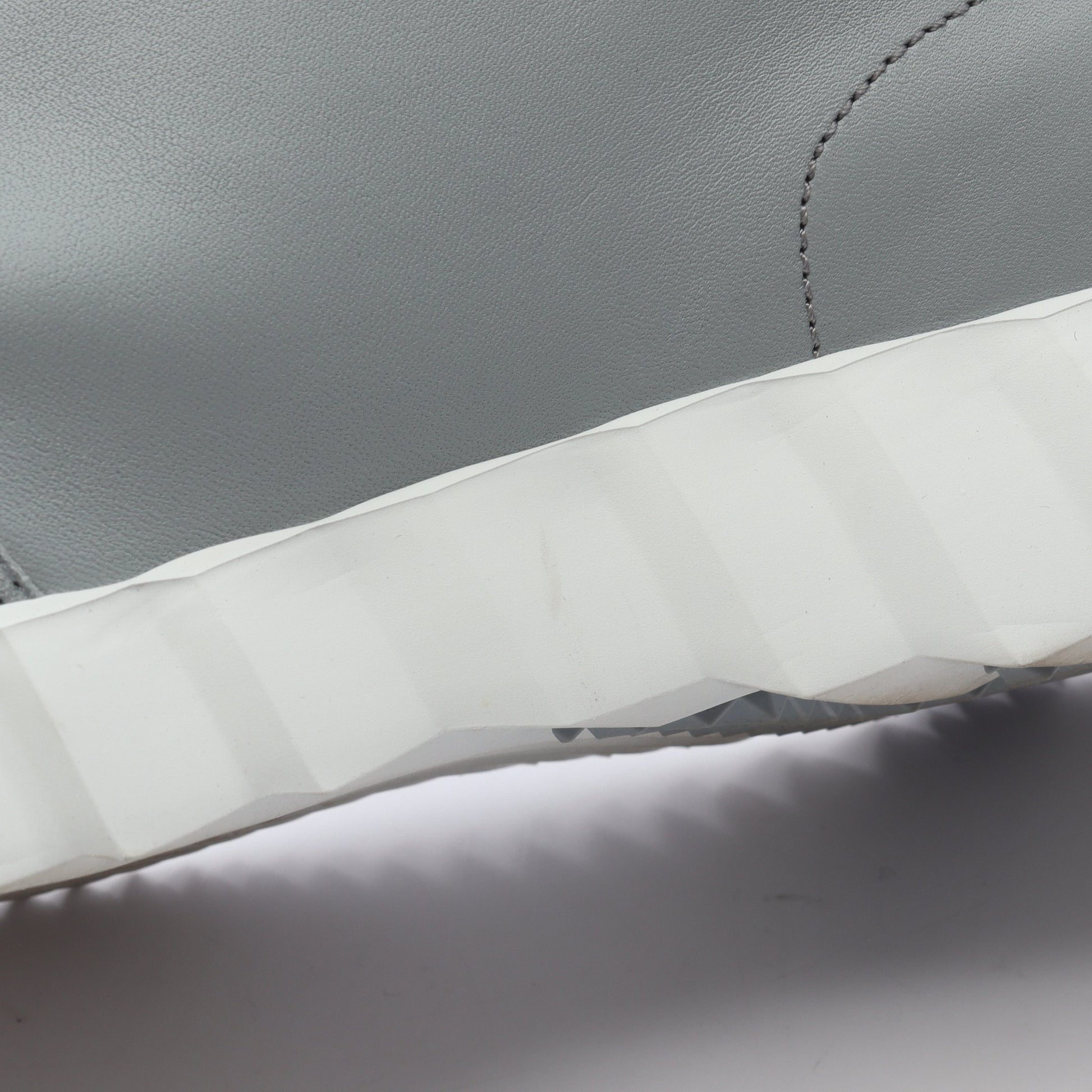 バウンシング スニーカー レザー スエード ブルーグレー エルメス シューズ HERMES