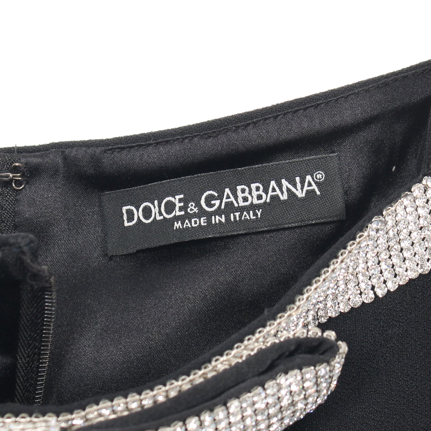 ワンピース ラインストーン リボン ブラック ドルチェアンドガッバーナ ワンピース DOLCE&GABBANA