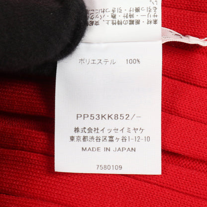 RIB KNIT ニット ハイネック レッド プリーツプリーズ トップス PLEATS PLEASE