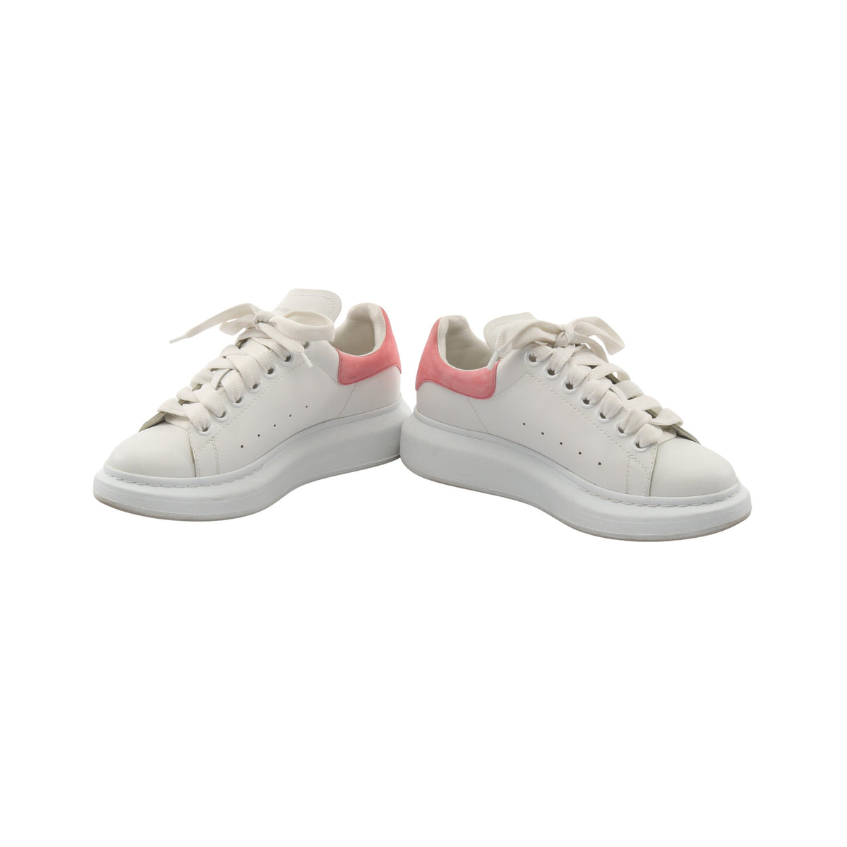 スニーカー レザー ホワイト ピンク アレキサンダーマックイーン シューズ ALEXANDER MCQUEEN
