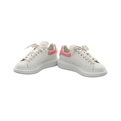 スニーカー レザー ホワイト ピンク アレキサンダーマックイーン シューズ ALEXANDER MCQUEEN