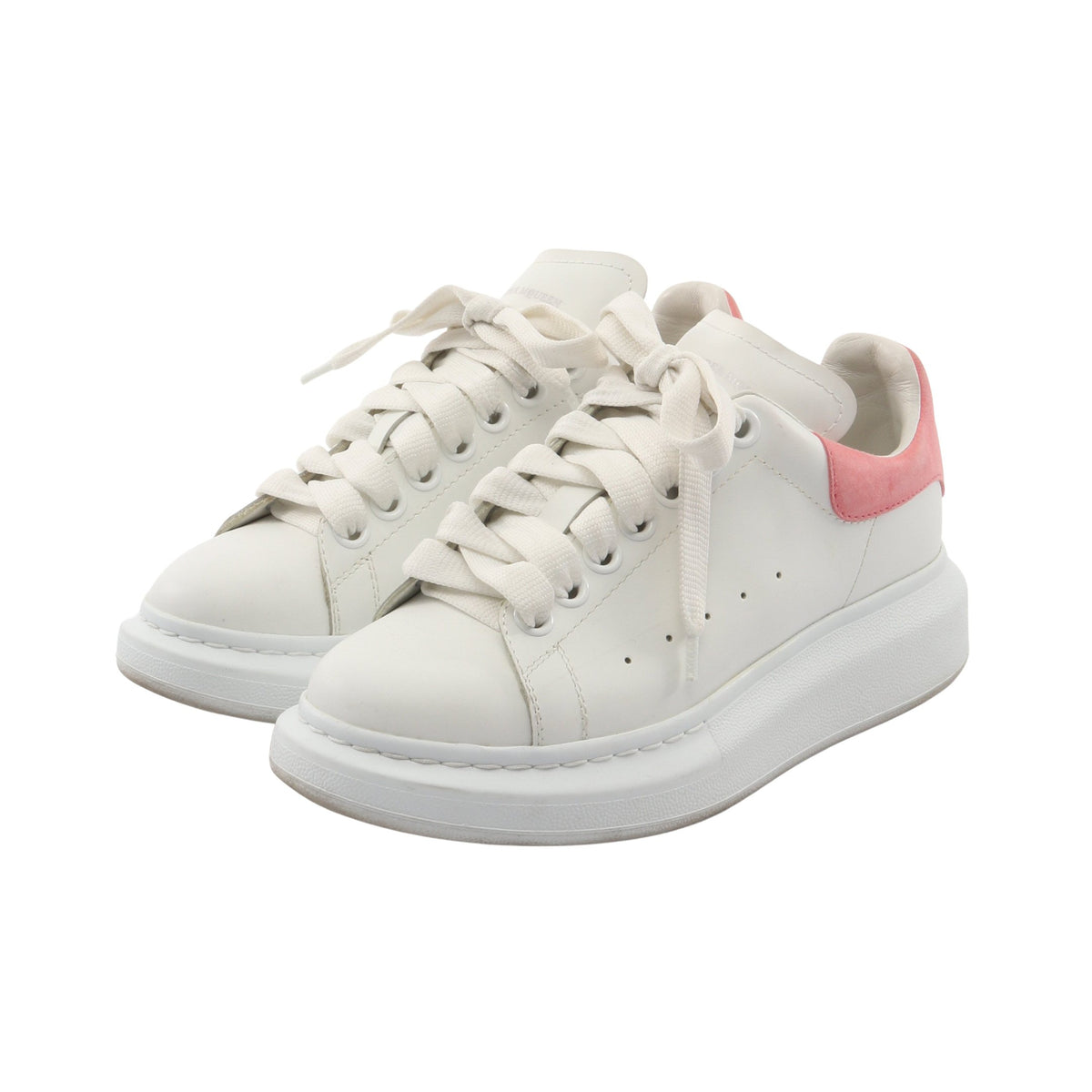 スニーカー レザー ホワイト ピンク アレキサンダーマックイーン シューズ ALEXANDER MCQUEEN