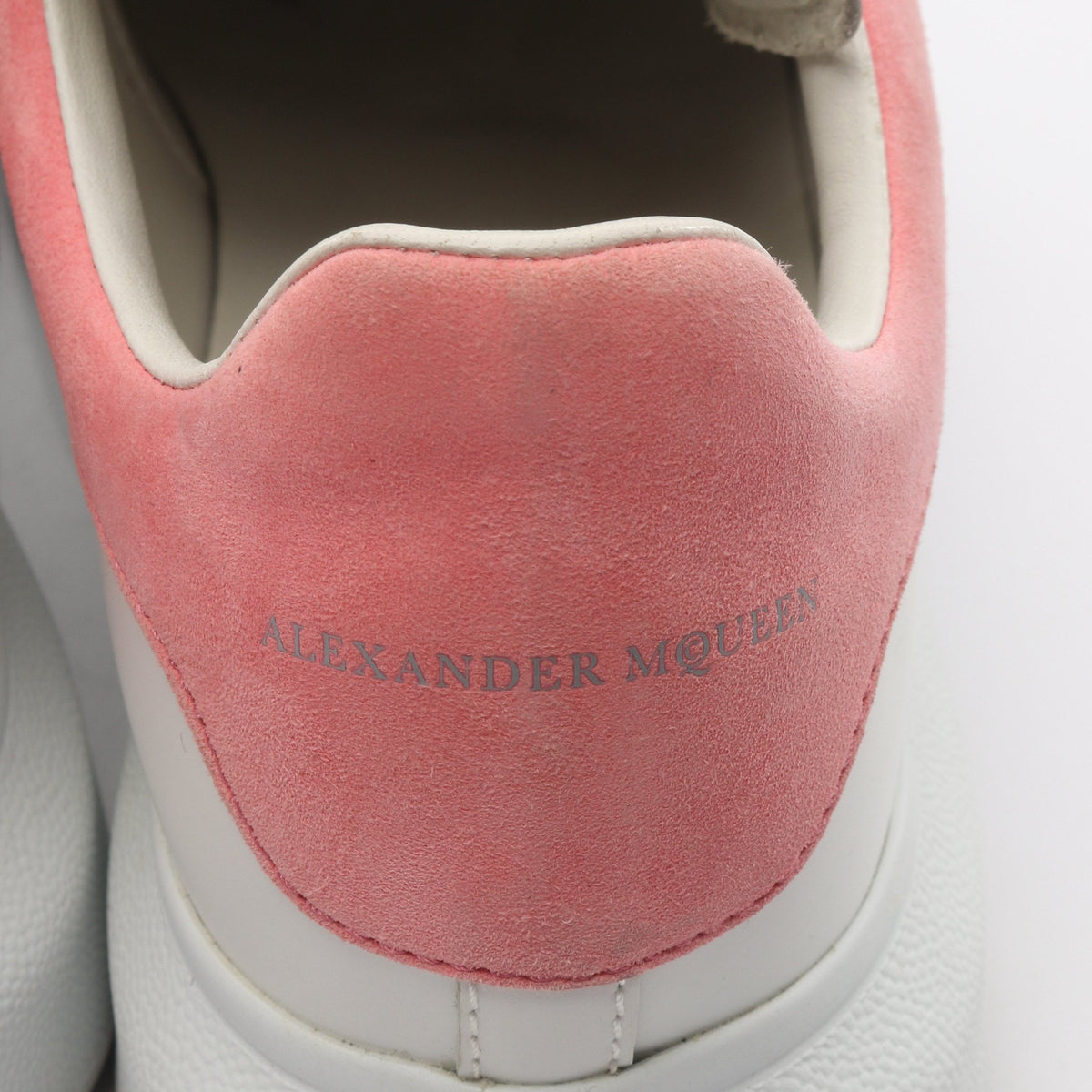 スニーカー レザー ホワイト ピンク アレキサンダーマックイーン シューズ ALEXANDER MCQUEEN