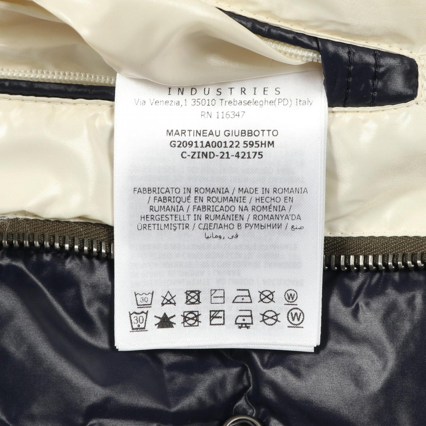 MARTINEAU ダウンジャケット ナイロン ネイビー モンクレール アウター MONCLER