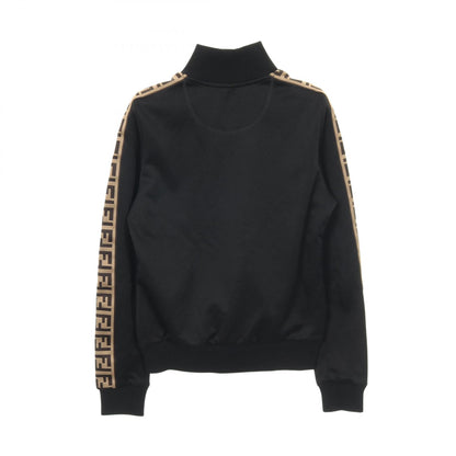 FFロゴ トラックジャケット コットン ブラック ベージュ フェンディ アウター FENDI