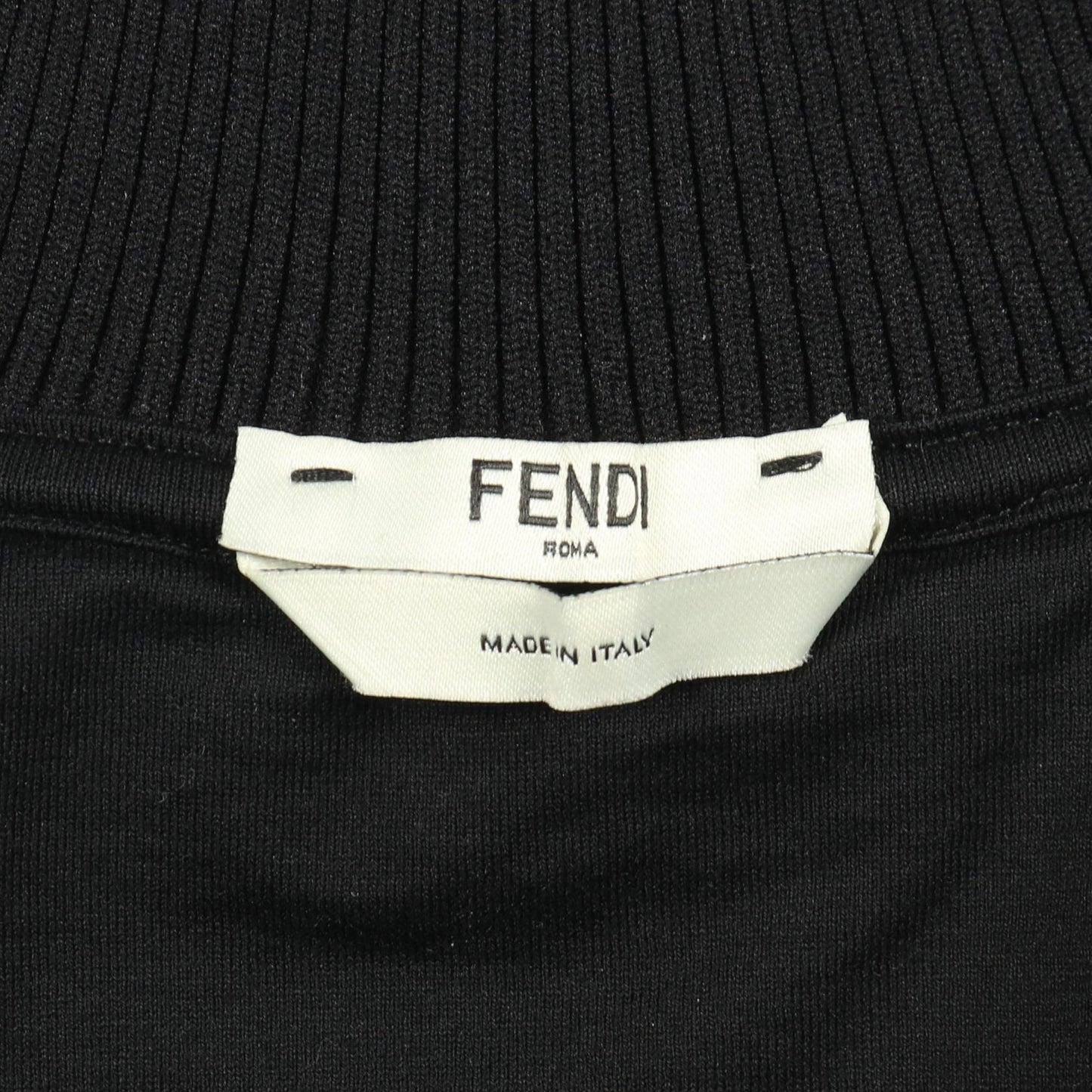 FFロゴ トラックジャケット コットン ブラック ベージュ フェンディ アウター FENDI