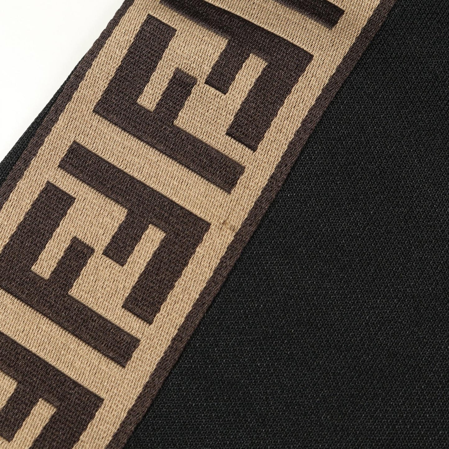FFロゴ トラックジャケット コットン ブラック ベージュ フェンディ アウター FENDI