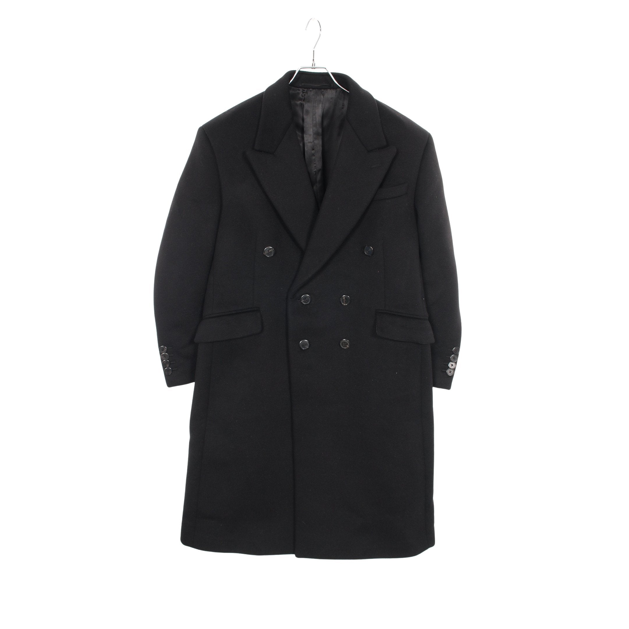 チェスターコート ウール アンゴラ ブラック プラダ – RECLO