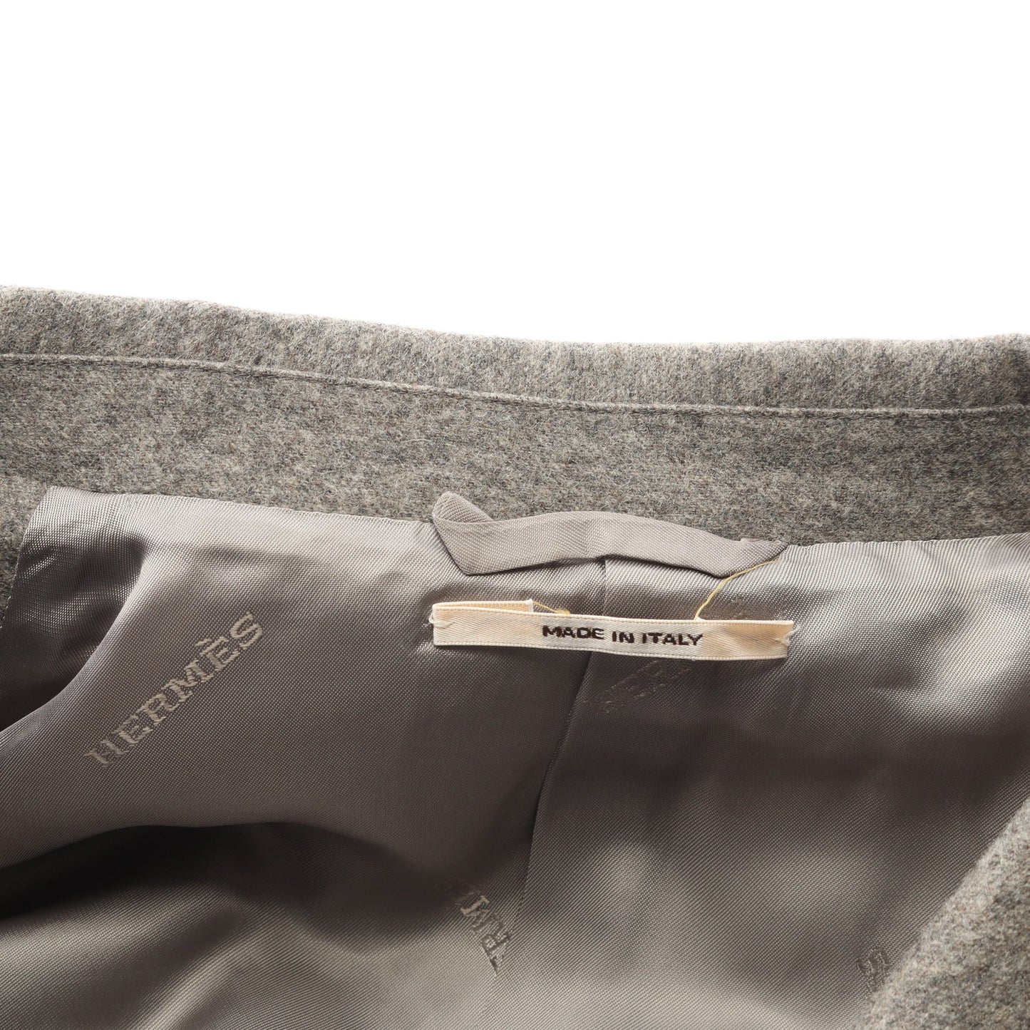 テーラードジャケット ウール グレーベージュ エルメス アウター HERMES