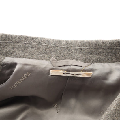 テーラードジャケット ウール グレーベージュ エルメス アウター HERMES