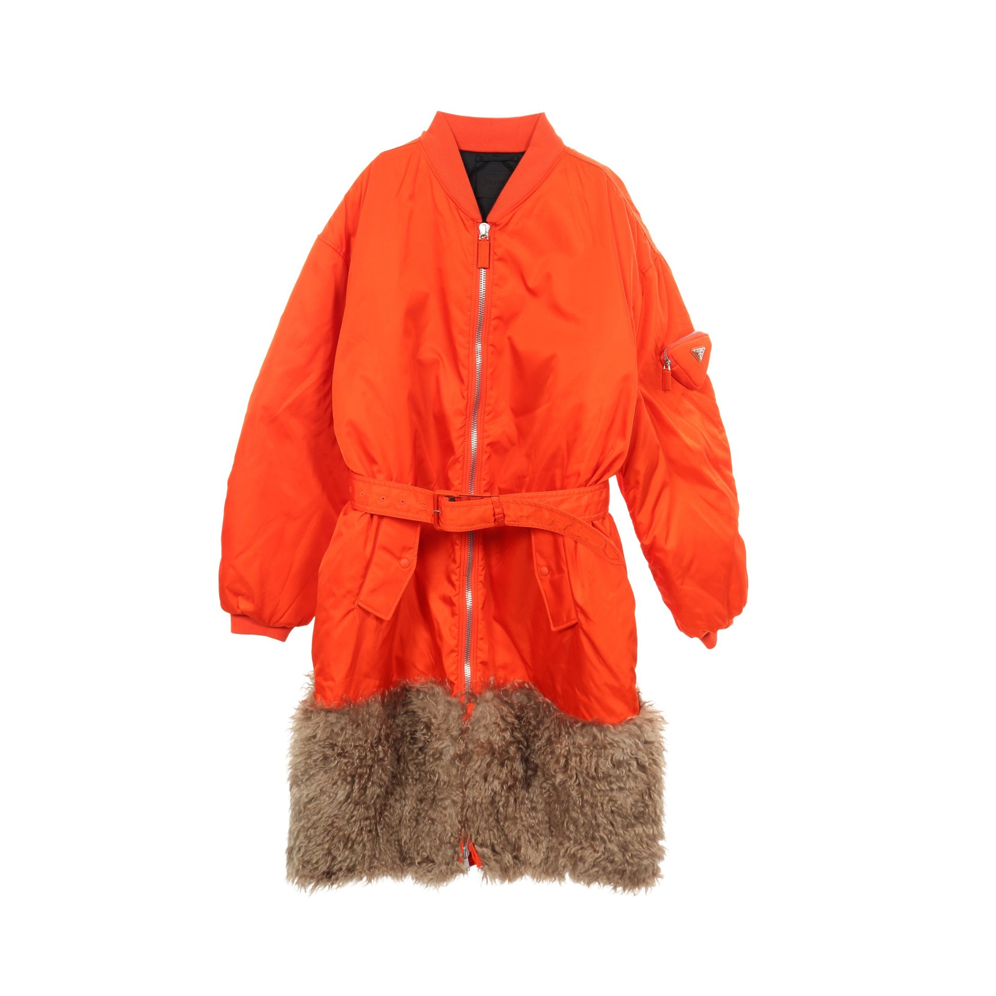 Re-Nylon MA-1 コート ナイロン オレンジレッド プラダ アウター PRADA