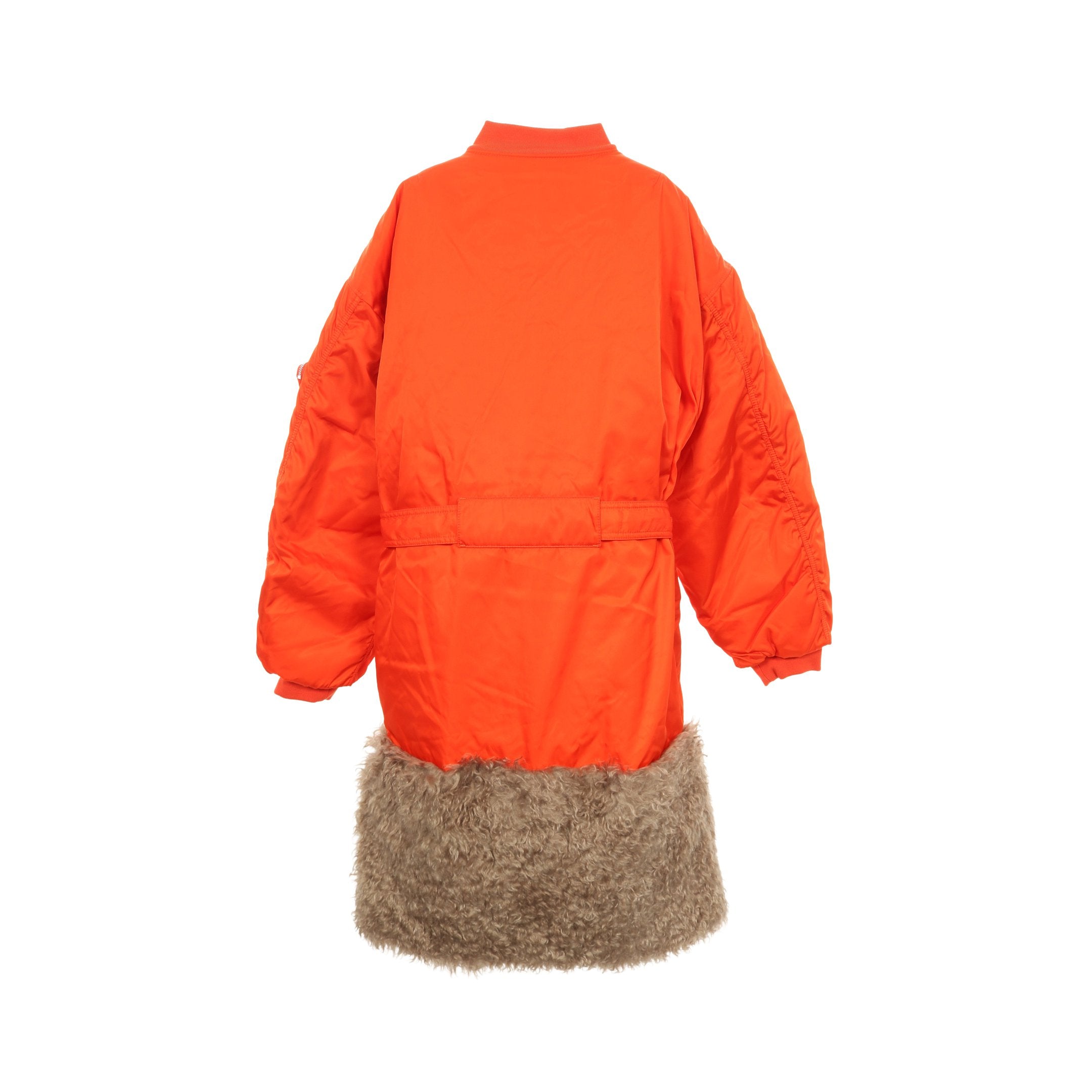 Re-Nylon MA-1 コート ナイロン オレンジレッド プラダ – RECLO