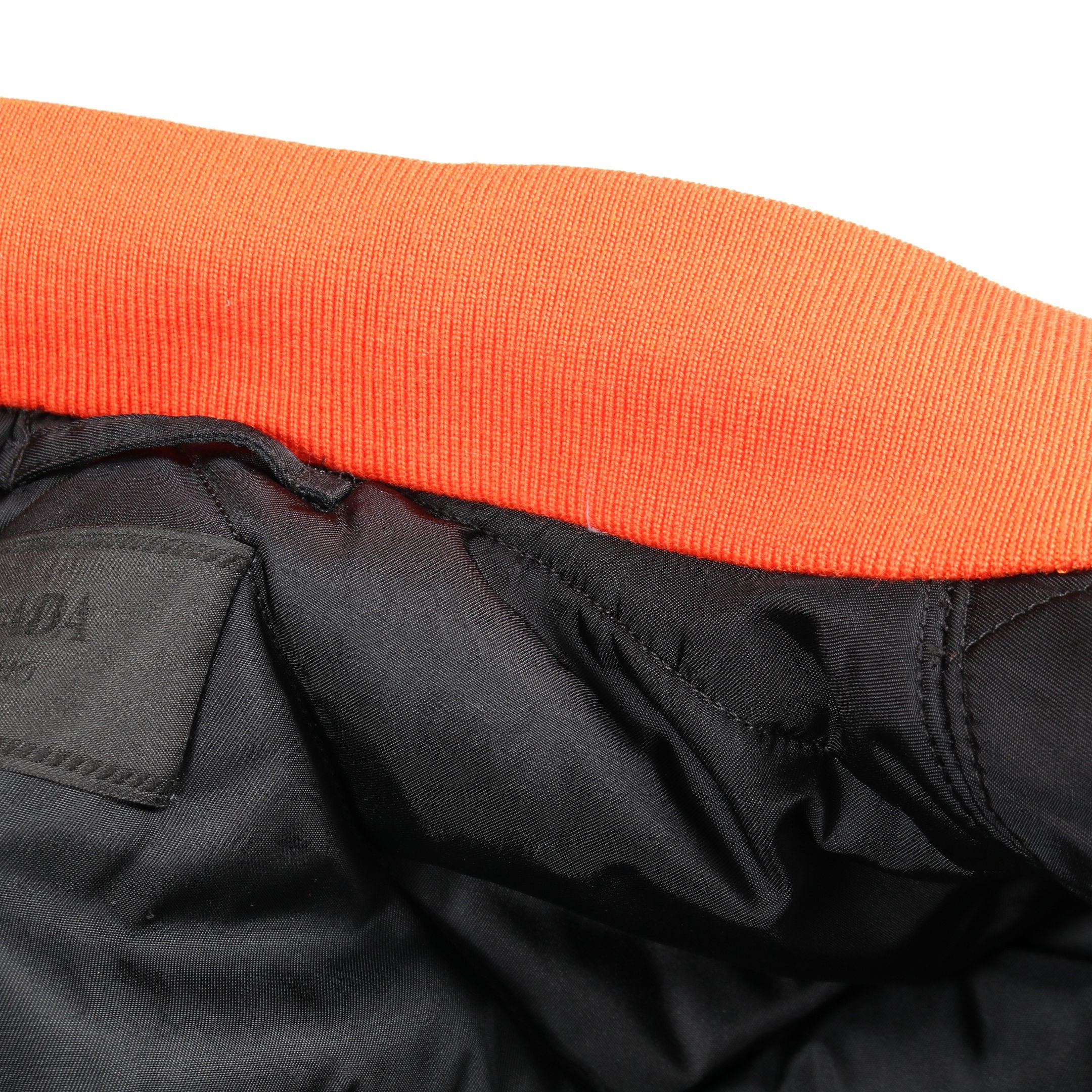 Re-Nylon MA-1 コート ナイロン オレンジレッド プラダ – RECLO