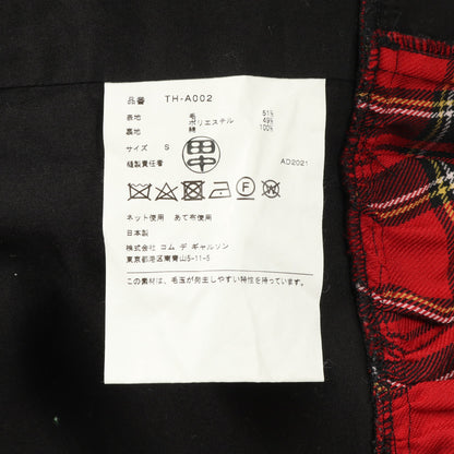 オールインワン ノースリーブ タータンチェック ウール レッド トリココムデギャルソン ワンピース tricot COMME des GARCONS