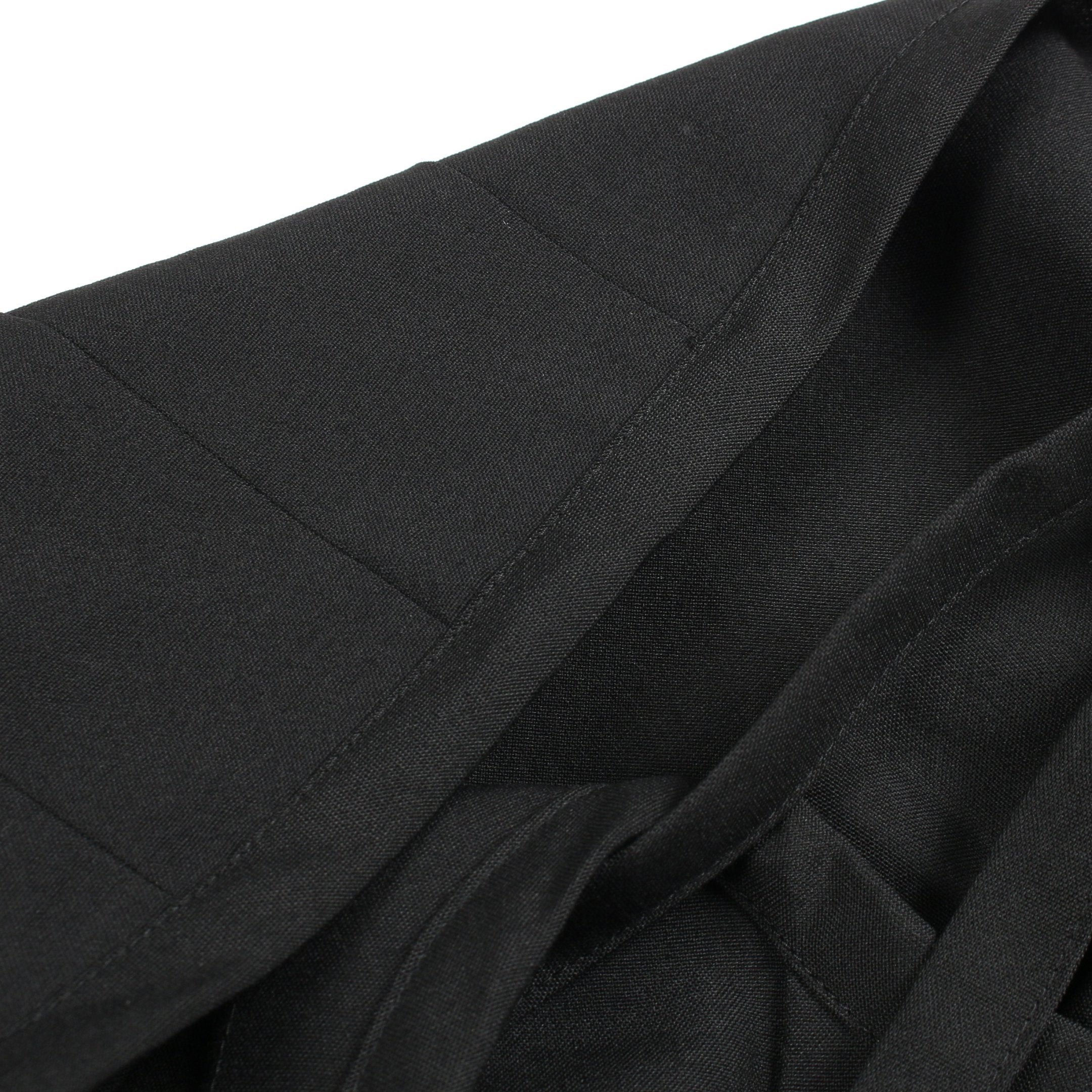 ケープジャケット プリーツスカート セットアップ ウール ブラック