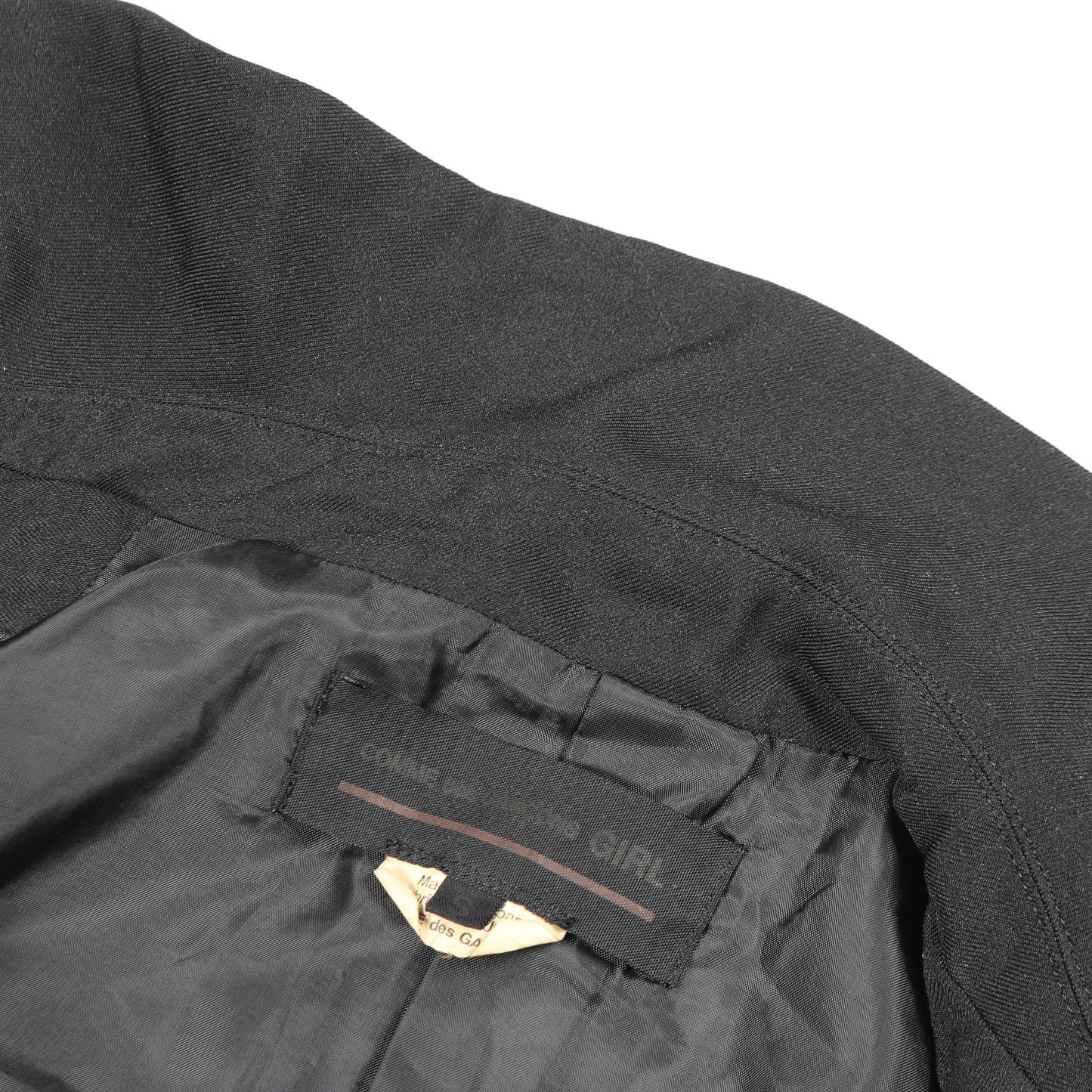 ジャケット ブラック コムデギャルソンガール アウター COMME des GARCONS GIRL