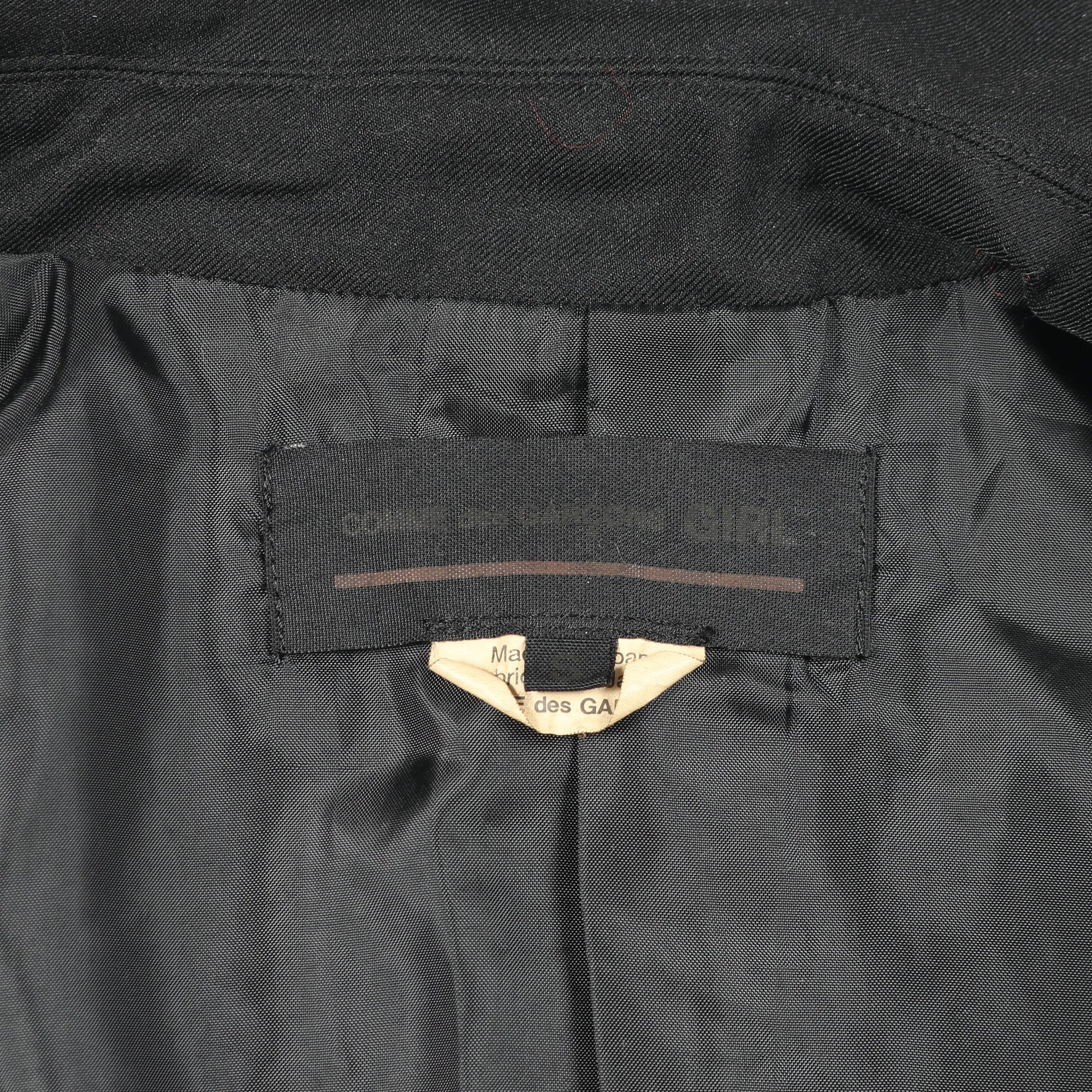 ジャケット ブラック コムデギャルソンガール アウター COMME des GARCONS GIRL