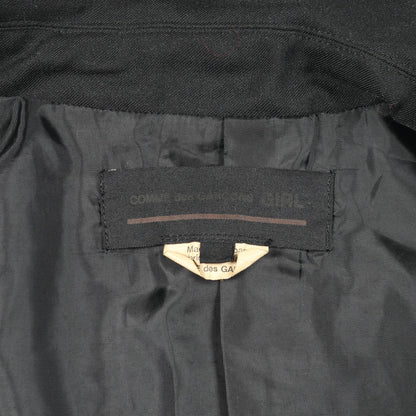 ジャケット ブラック コムデギャルソンガール アウター COMME des GARCONS GIRL