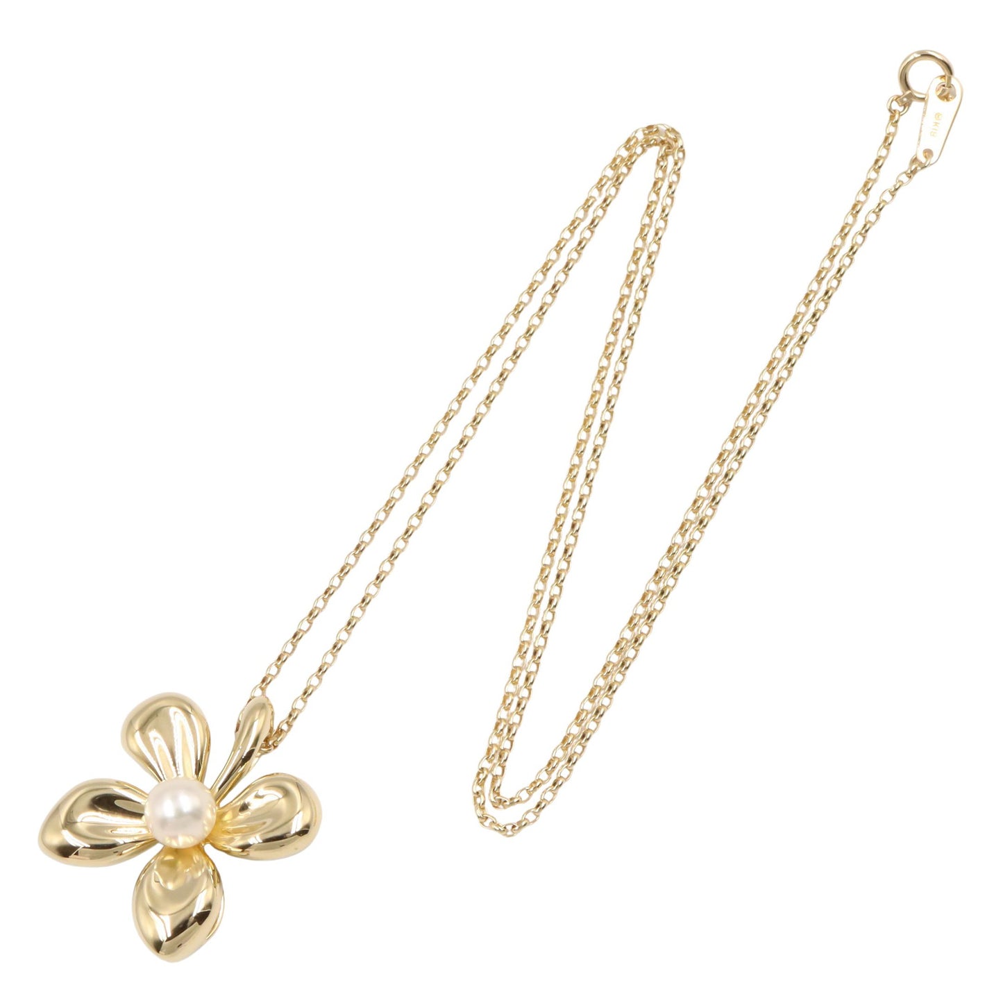 アコヤパール ネックレス ネックレス K18YG パール イエローゴールド ホワイト ミキモト アクセサリー MIKIMOTO